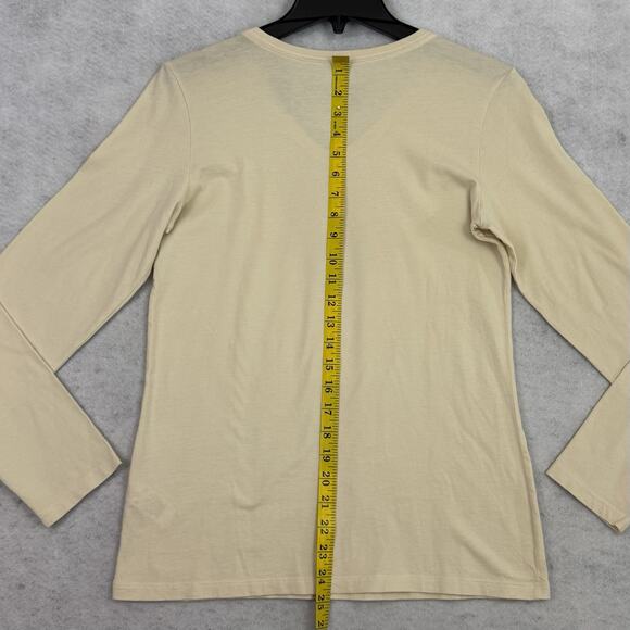 Life is Good Crusher Lite Leaf Tee Small Beige Long Sleeve Fall Shirt N32 - Picture 5 of 9